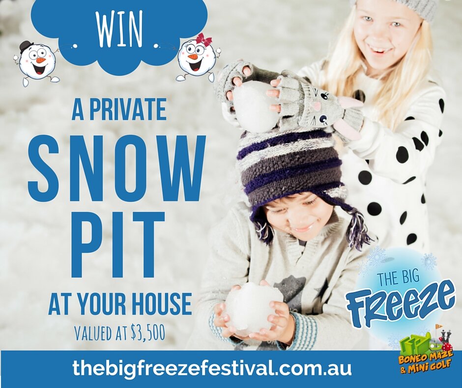 win a snow pit facebook